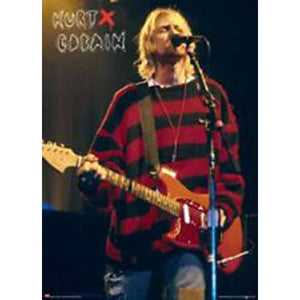 Nirvana - Kurt Cobain On Stage Poster