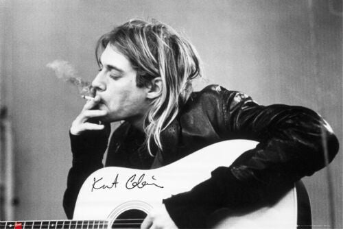 Kurt Cobain - Smoking Poster