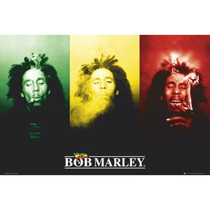 Bob Marley - Flag Tripitch Poster