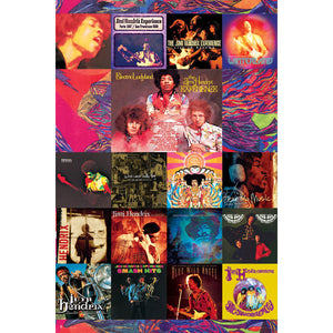 Jimi Hendrix - Album Covers Poster