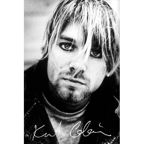 Kurt Cobain Face Nirvana Poster