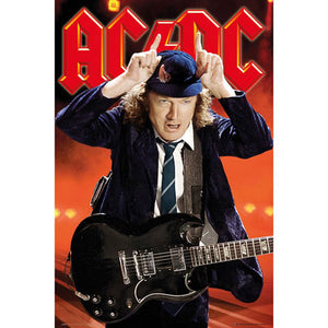 AC/DC - Angus with Guitar Poster