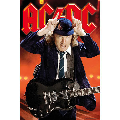 AC/DC - Angus with Guitar Poster