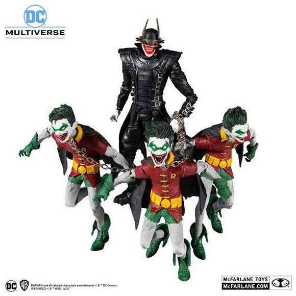 Dark Nights Metal - Batman Who Laughs & Robins Earth-22 Action Figures - Set of 4