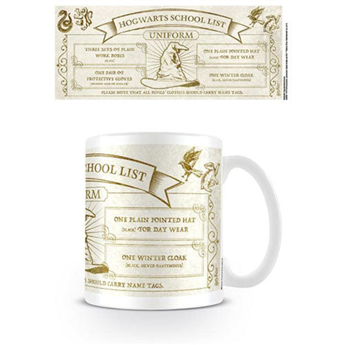 Harry Potter - Hogwarts School List Uniform Mug