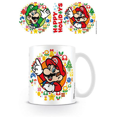 Super Mario - Happy Holidays Mug