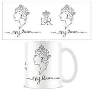 My Queen Line Drawing Mug