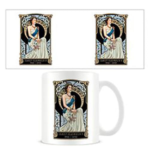 Art Nouveau Queen Elizabeth II Mug