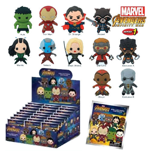 Avengers 3: Infinity War - 3D Figural Keychain (Series 1) Blind Bag - Set of 24