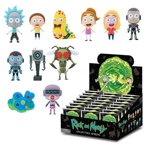 Rick and Morty - 3D Figural Keychain (Series 1) Blind Bag - Set of 24