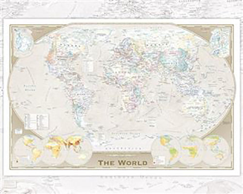 World Map - Tripel Mini Poster