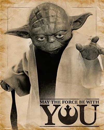 Star Wars Classic - Yoda May The Force Be With You Mini Poster