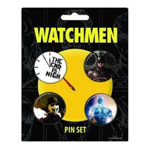 Watchmen - End Is Nigh Button Pins - Set Of 4