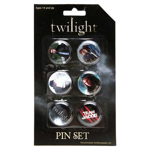 Twilight - Team Jacob (Style A) Button Pins - Set of 6 