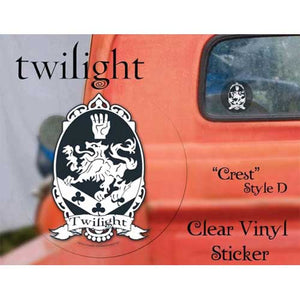 Twilight - Crest (D) Clear Vinyl Sticker