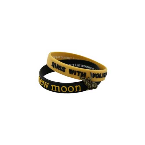 Twilight Saga: New Moon - Runs with Wolves Rubber Bracelets 