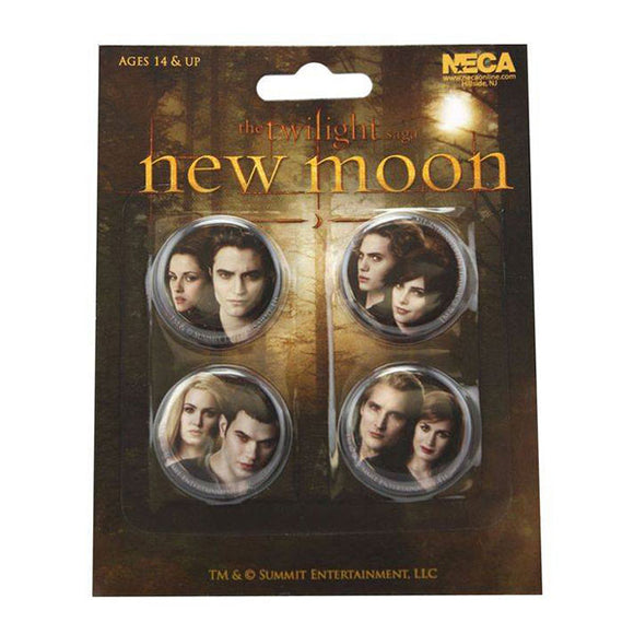 Twilight Saga: New Moon - Cullens Button Pins - Set Of 4 