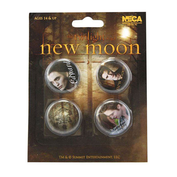 Twilight Saga: New Moon - Edward Button Pins - Set Of 4 