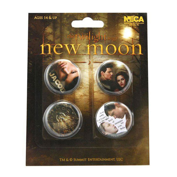 Twilight Saga: New Moon - Jacob Button Pins - Set Of 4 