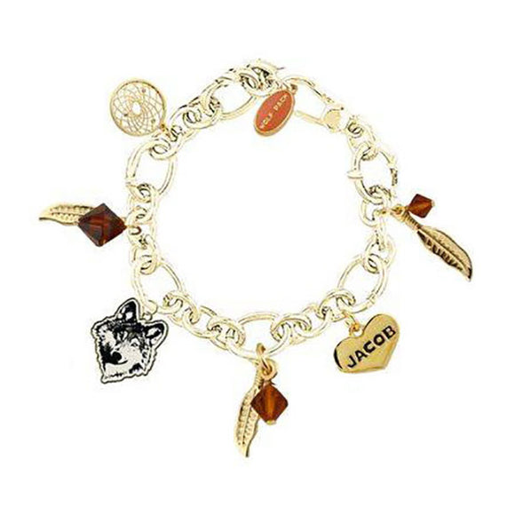 Twilight Saga: New Moon - Feather Circle Charm Bracelet 