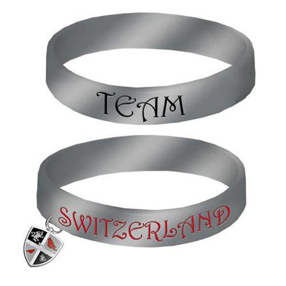 Twilight Saga: Eclipse - Team Switzerland Shield Rubber Bracelets