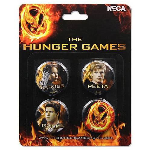 The Hunger Games - Cast Button Pins - Set of 4 