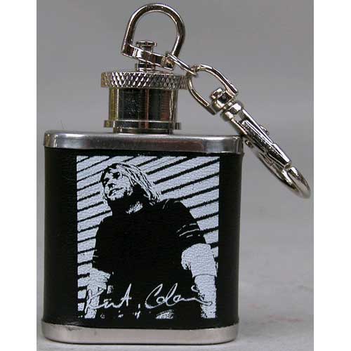 Kurt Cobain - Flask Keychain / Bagclip