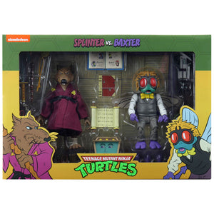 Teenage Mutant Ninja Turtles - Splinter & Baxter Stockman 7" Action Figures - Set of 2