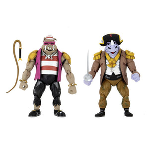 Teenage Mutant Ninja Turtles: Turtles in Time - Pirate Rocksteady & Bebop 7" Action Figures - Set of 2