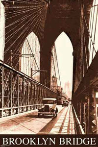 Brooklyn Bridge - Vintage Poster