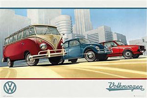 Volkswagen Camper - Illustration Poster