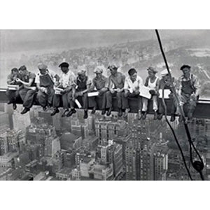 New York City - Lunch on Skyscraper Poster