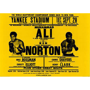 Muhammad Ali vs Ken Norton - Advertising Poster