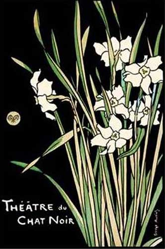 Theatre Du Chat Noir - Flowers Poster