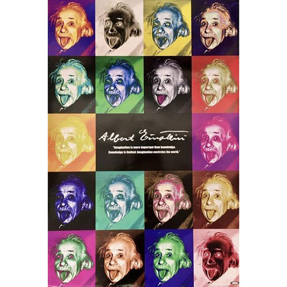 Einstein Pop Art Poster