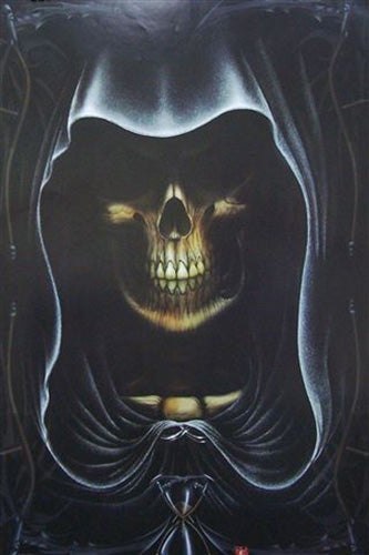 Spiral - Hour Glass Skull Poster