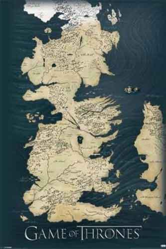 Game Of Thrones - Map Poster