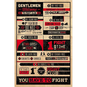 Fight Club - Infographic Poster