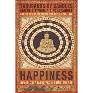 Buddha Happiness Poster