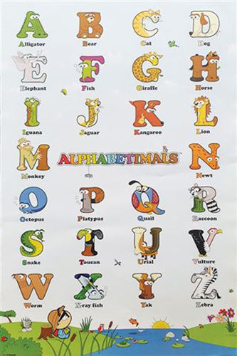 Animal Alphabet Poster