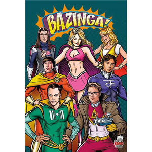 Big Bang Theory - Superheroes Poster