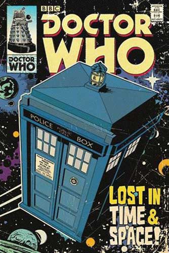 Doctor Who - Tardis Comic Poster