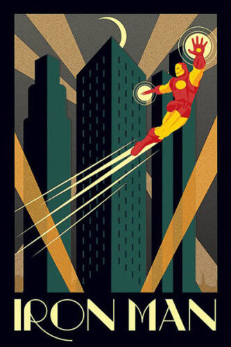 Marvel Comics - Deco Iron Man Poster