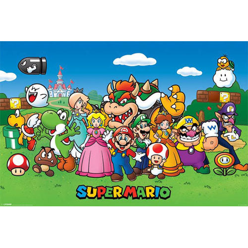 Super Mario - Characters Poster