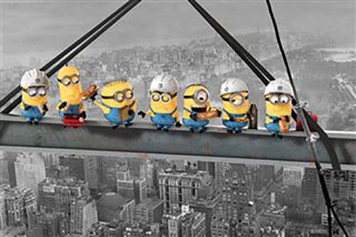 Despicable Me - Minions Lunch On A Skyscraper Poster