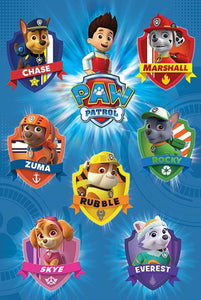 Paw Patrol - Crests Poster