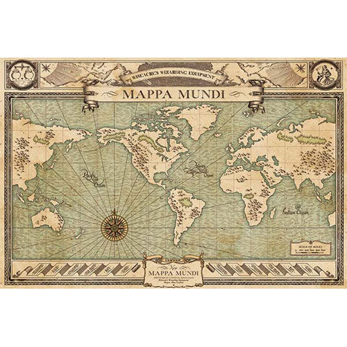 Fantastic Beasts - Mappa Mundi Poster