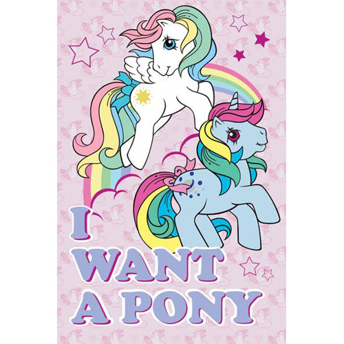 My Little Pony (Retro) - I Want A Pony Poster