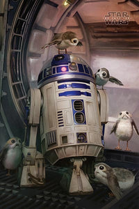 Star Wars: The Last Jedi - R2D2 and Porgs Poster