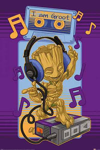 Guardians of the Galaxy - Groot Cassette Poster